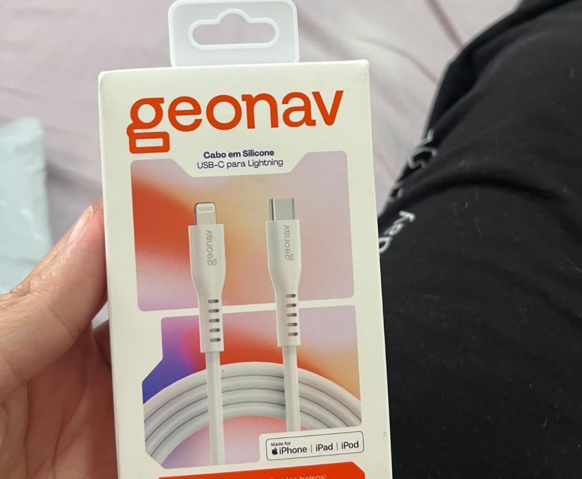 Geonav Cabo de Silicone USB-C para Lightning