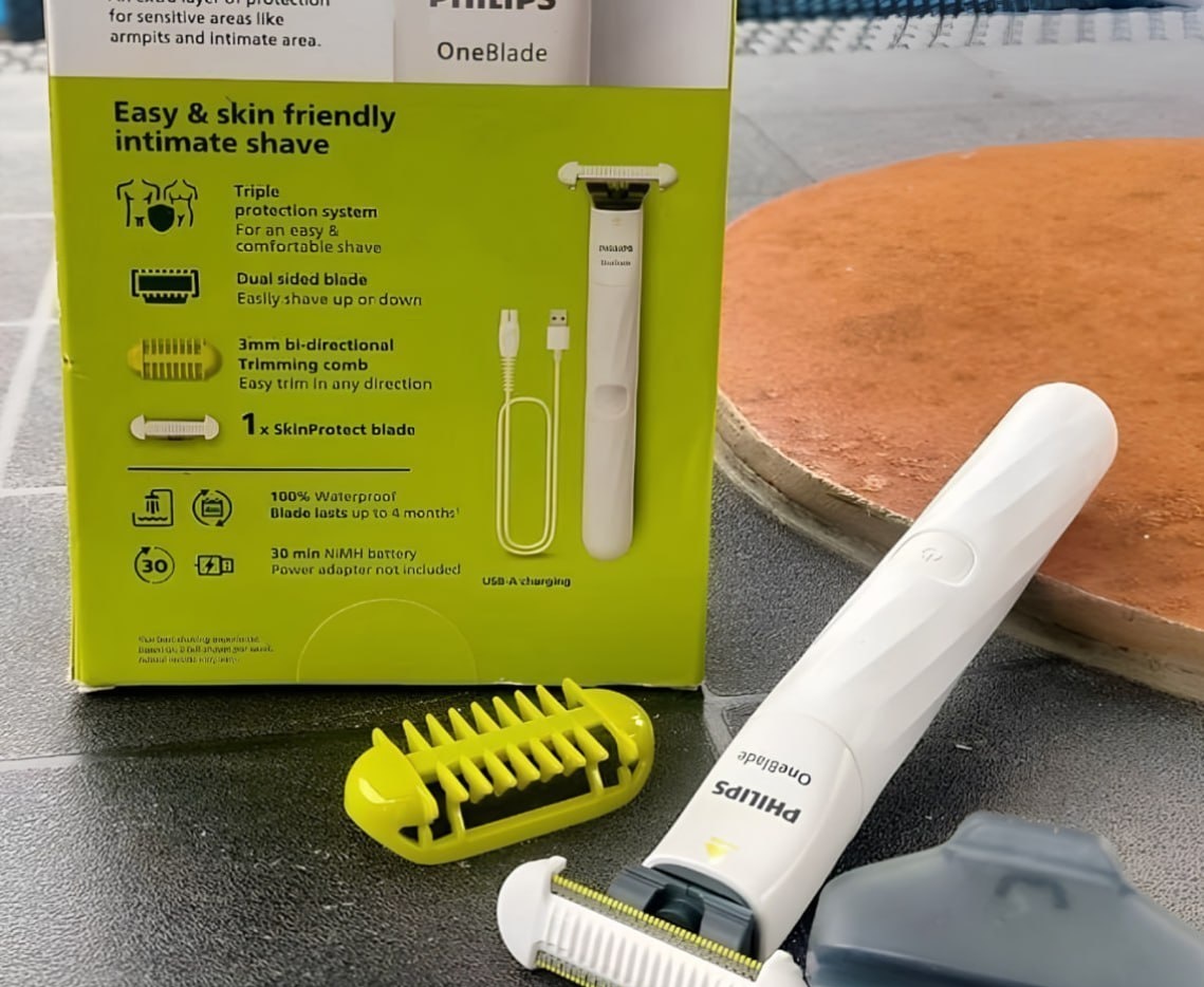 Aparador e Raspador Oneblade Intimate Philips