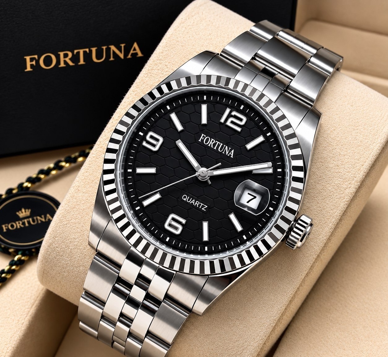 Relógio de Pulso Fortuna Quartz Minimalista 9 cores