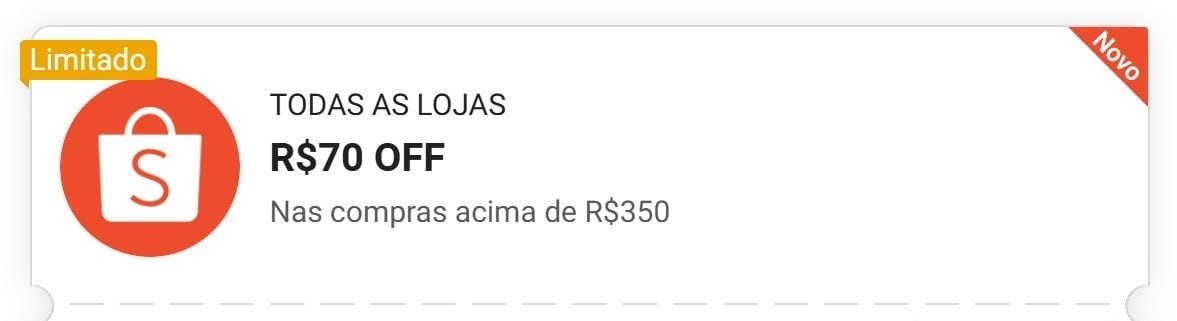 NOVO CUPOM SHOPEE