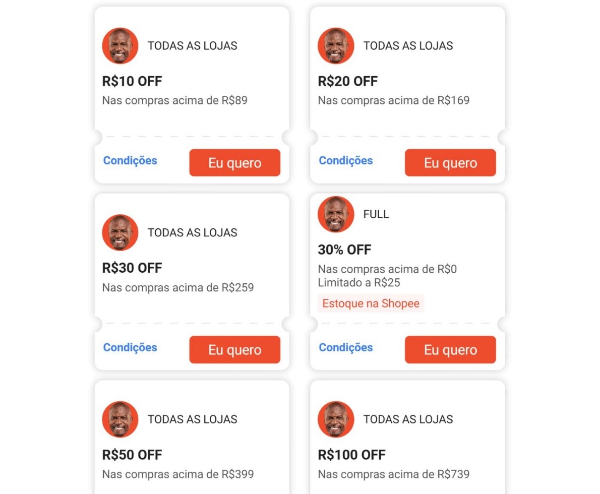 CUPONS SHOPEE RENOVADOS
