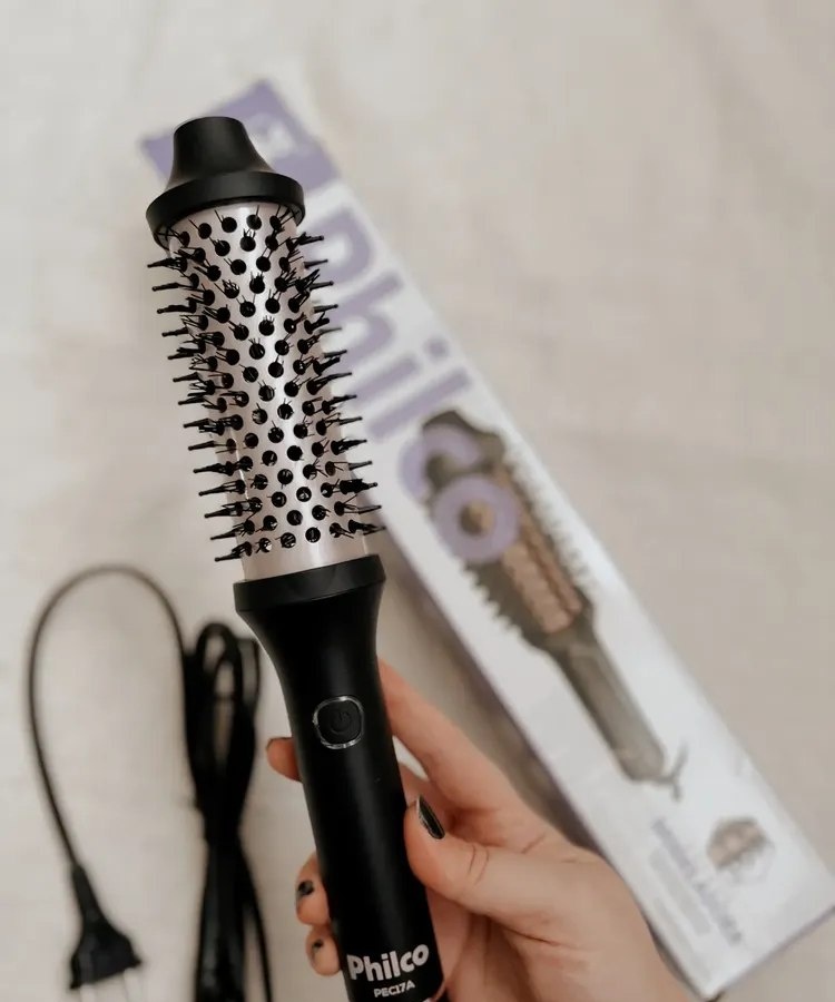 Escova modeladora philco pec17a Revestimento cerâmica bivolt Preto