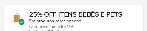 NOVO CUPOM ML PARA BEBÊS E PETS