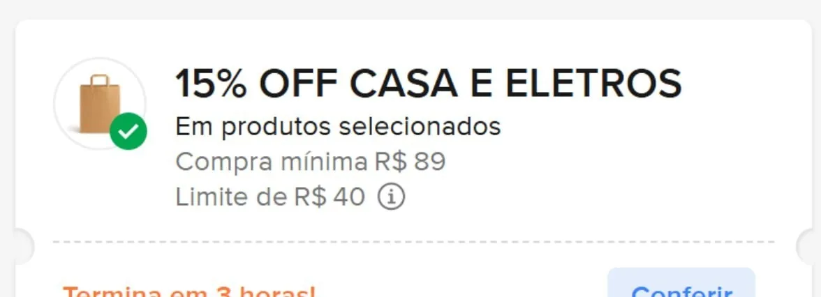 NOVO CUPOM MERCADO LIVRE