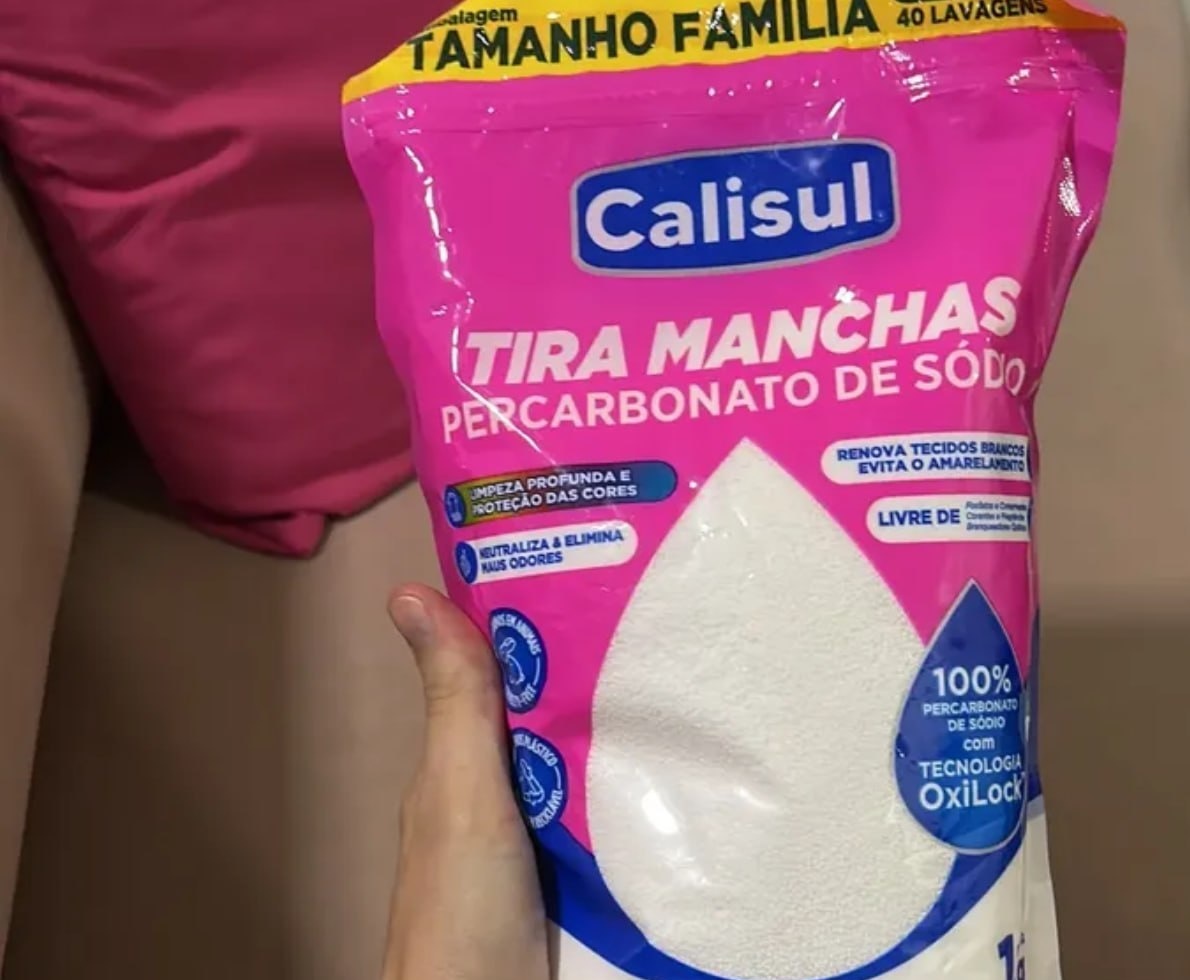 Percarbonato de Sódio 1kg 100 Puro - Calisul