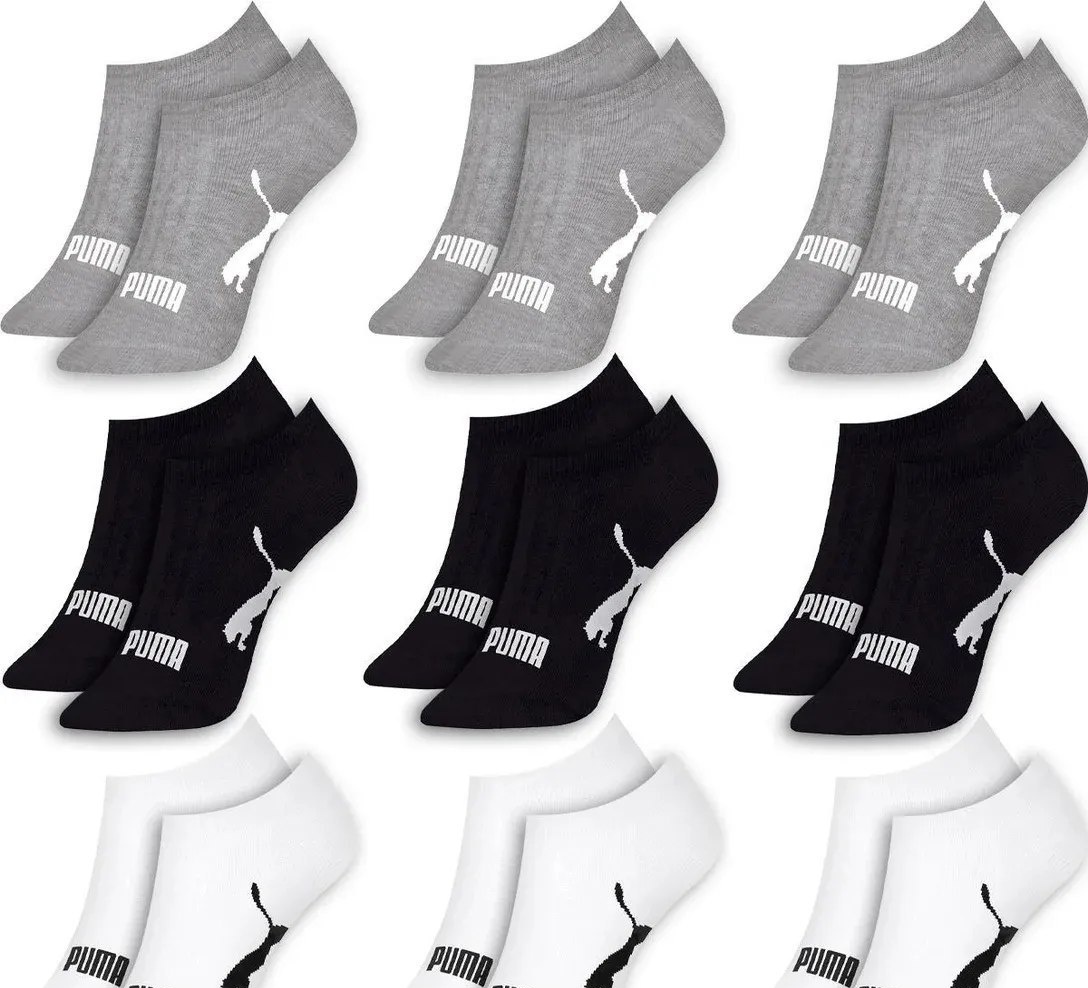 Kit 9 Pares Meias Puma Sapatilha Soquete Invisível Original