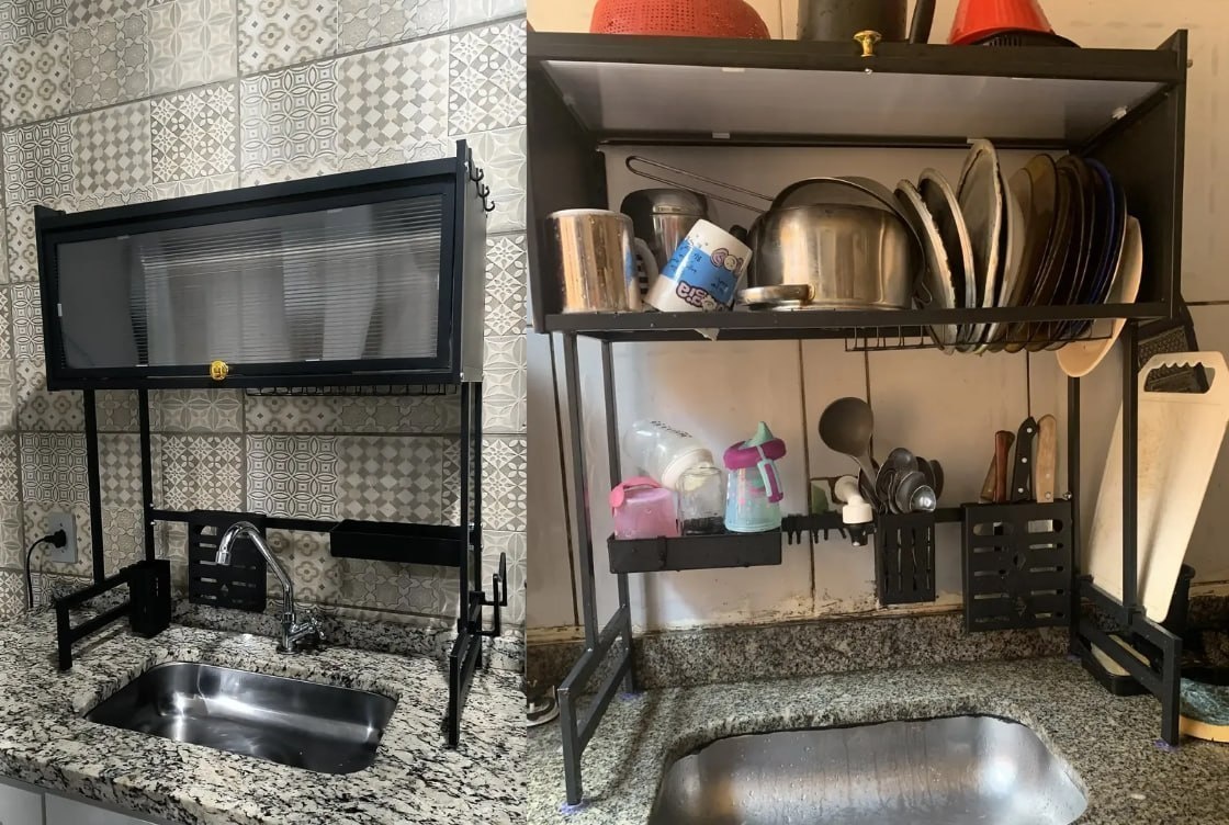 CHEGA DE PRATO EMPILHADO NA PIA