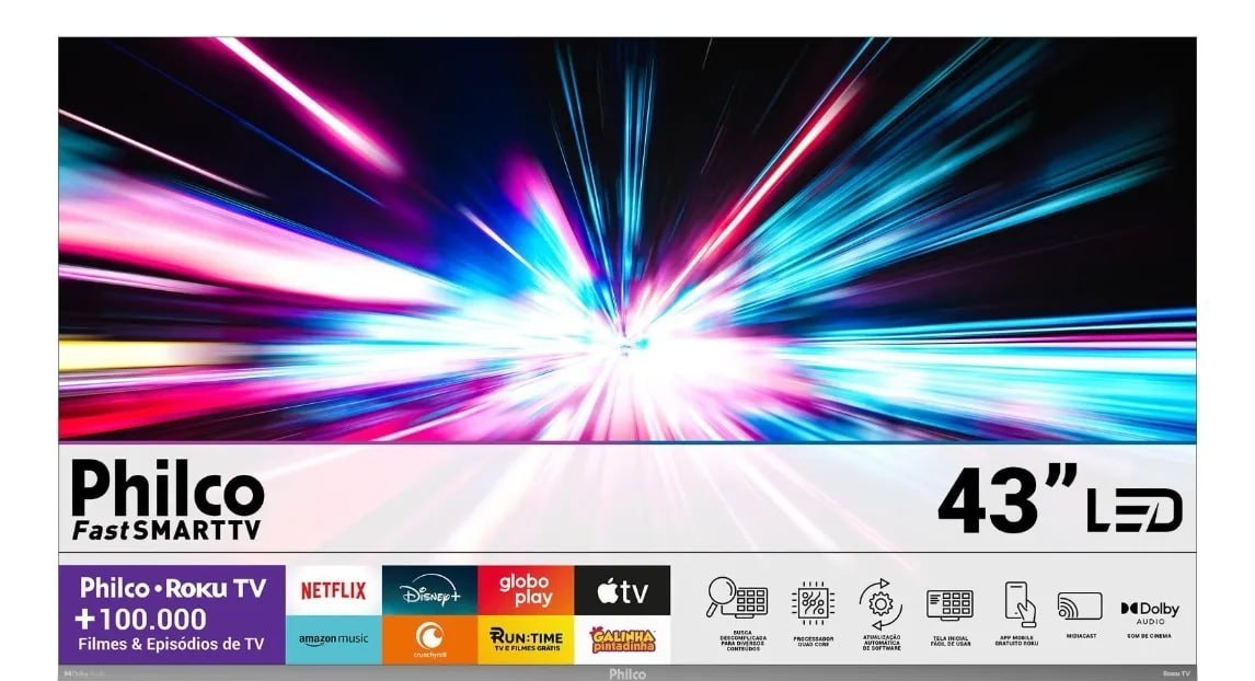 Smart TV 43 Philco Full HD