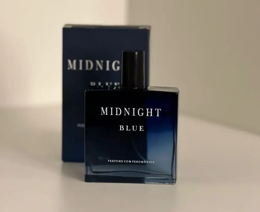 Perfume Masculino Midnight Blue 100ml Alta Performance