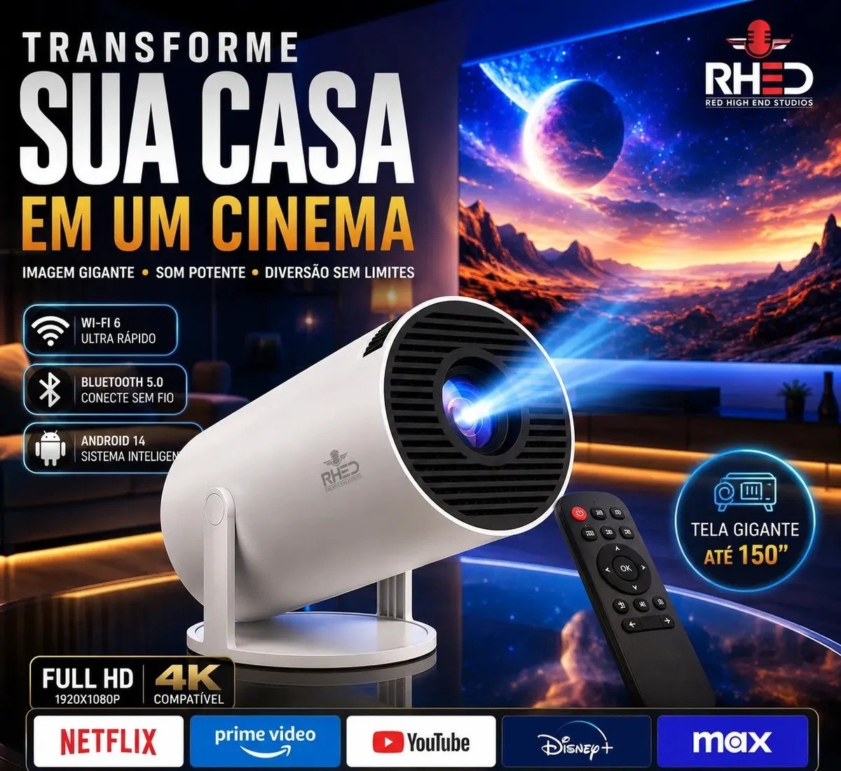 SESSÃO DE CINEMA EM CASA