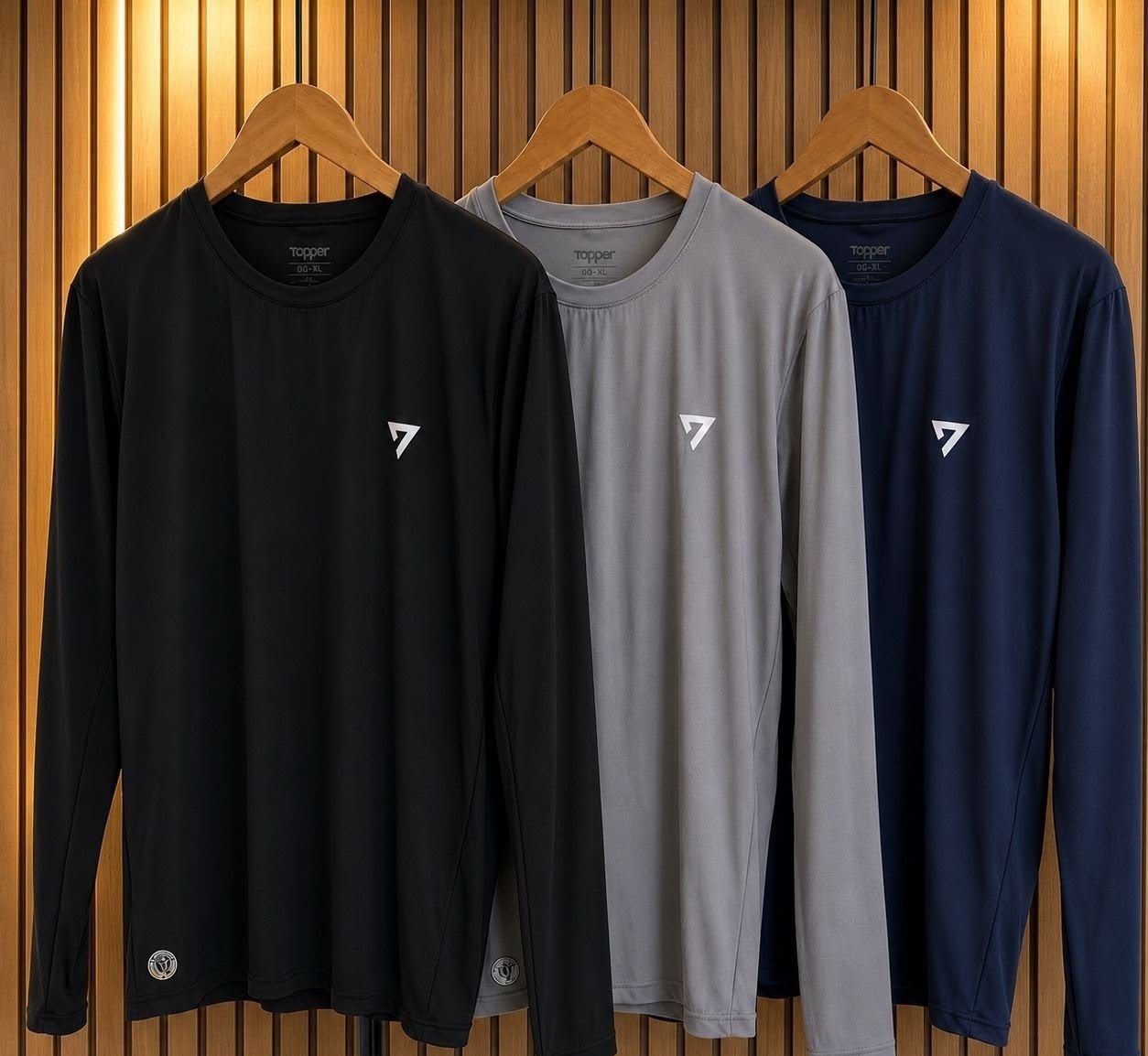 Kit com 3 Camisetas Térmicas Segunda Pele UV50