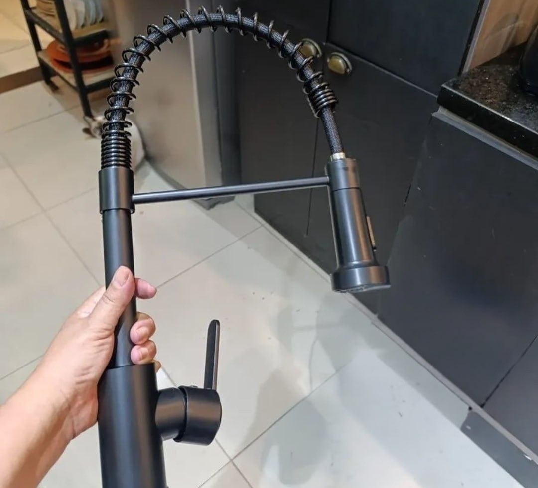 Torneira de Cozinha Gourmet com Extensor Prateado