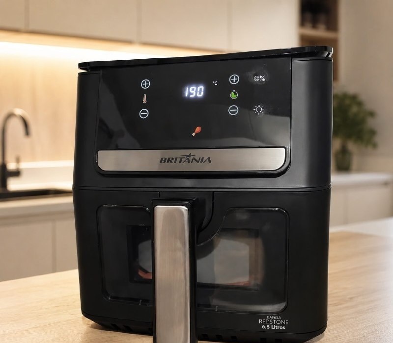 Air Fryer Britânia 6,5L Painel Digital 1700W