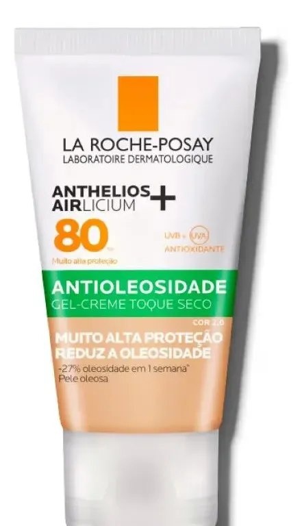 Protetor Solar Facial Antioleosidade com Cor FPS80 Airlicium Anthelios La Roche-Posay 40g