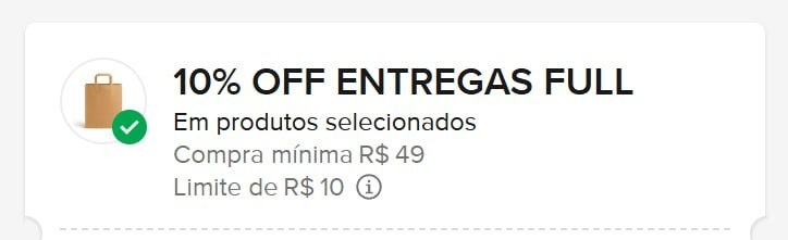 CUPOM ML ESGOTANDO