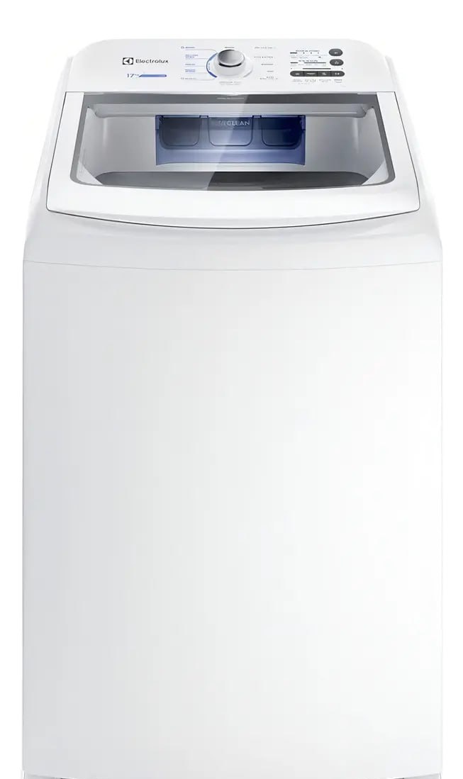 Máquina de Lavar 17kg Electrolux Essential Care com Cesto Inox, JetClean e Ultra Filter LED17