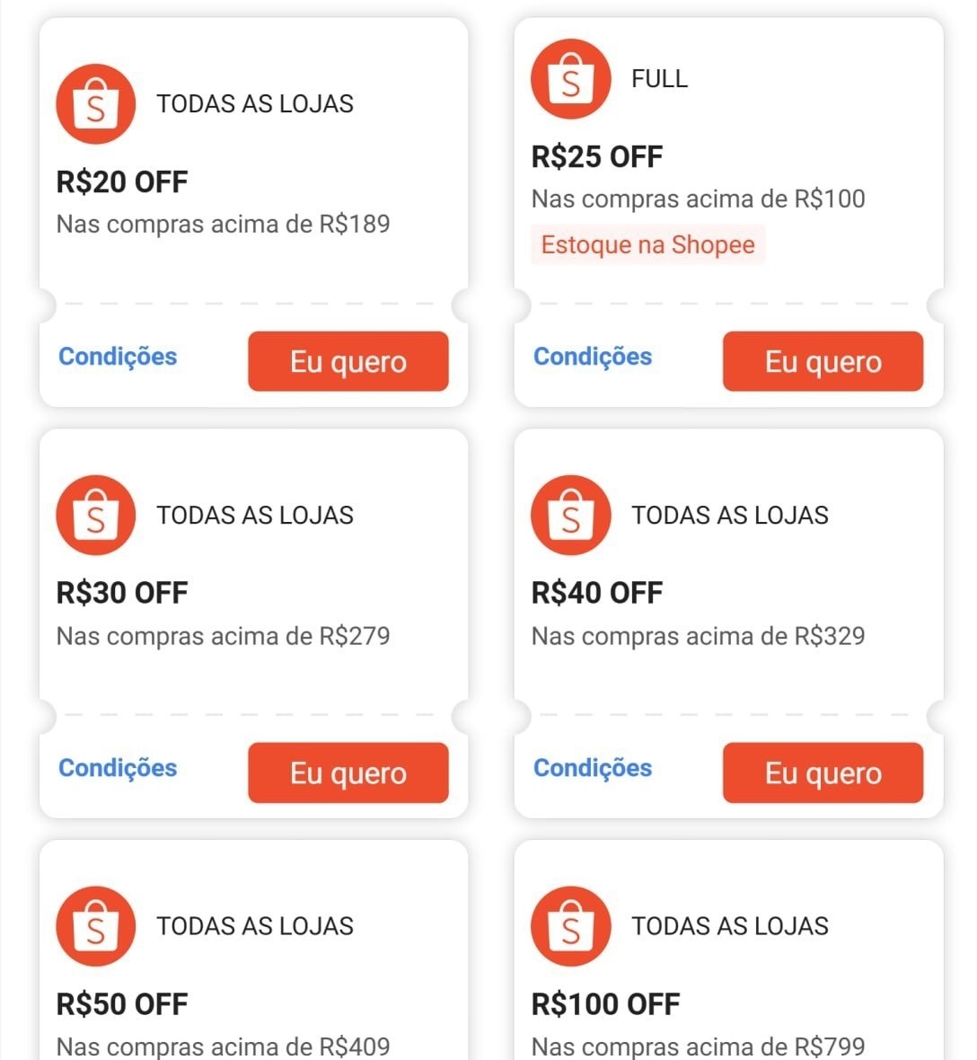 CUPONS SHOPEE