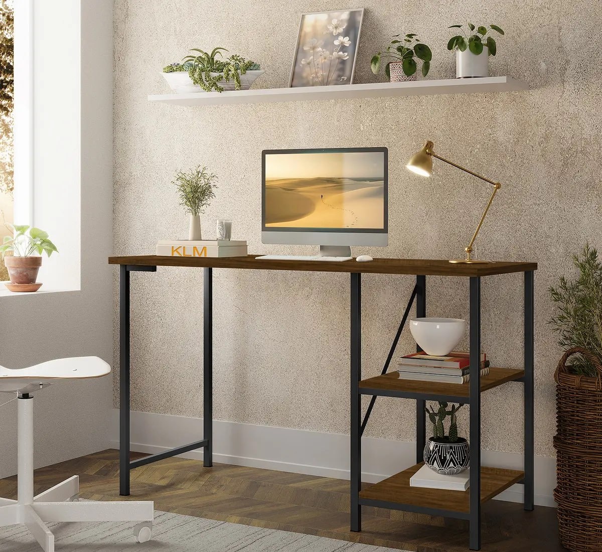 Mesa Office Estilo Industrial 1,10mX45cm KLM