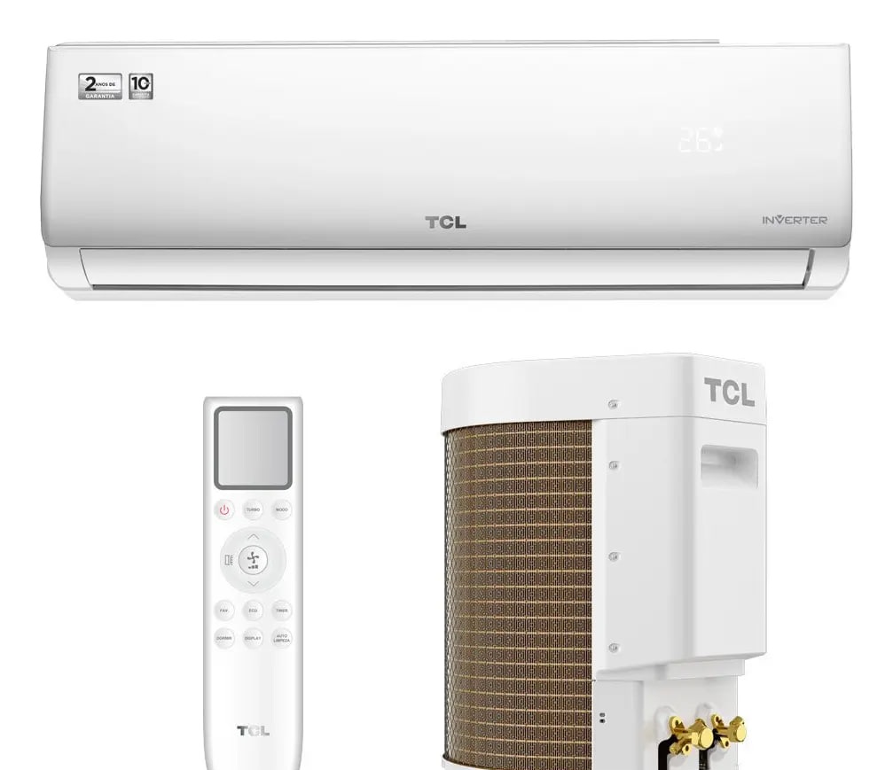 Ar-Condicionado Split TCL Semp Hi Wall Elite 9.000BTUs Inverter Frio 220v