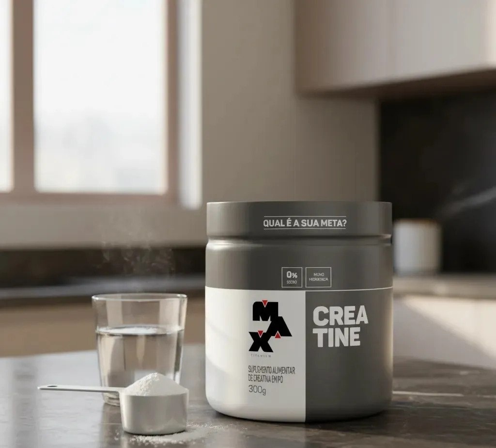 Creatina Monohidratada 300g Pó Max Titanium