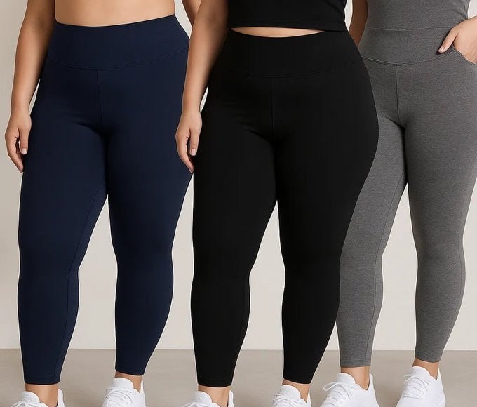 Kit 3 Calças Legging Grossa