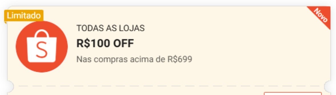 CUPOM SHOPEE100AF