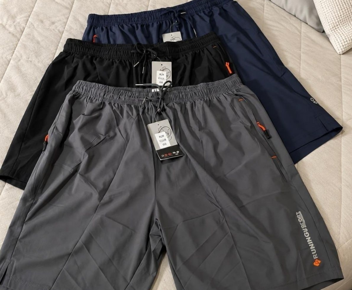 Kit 3 Shorts Esportivos Plus Size Secagem Rápida