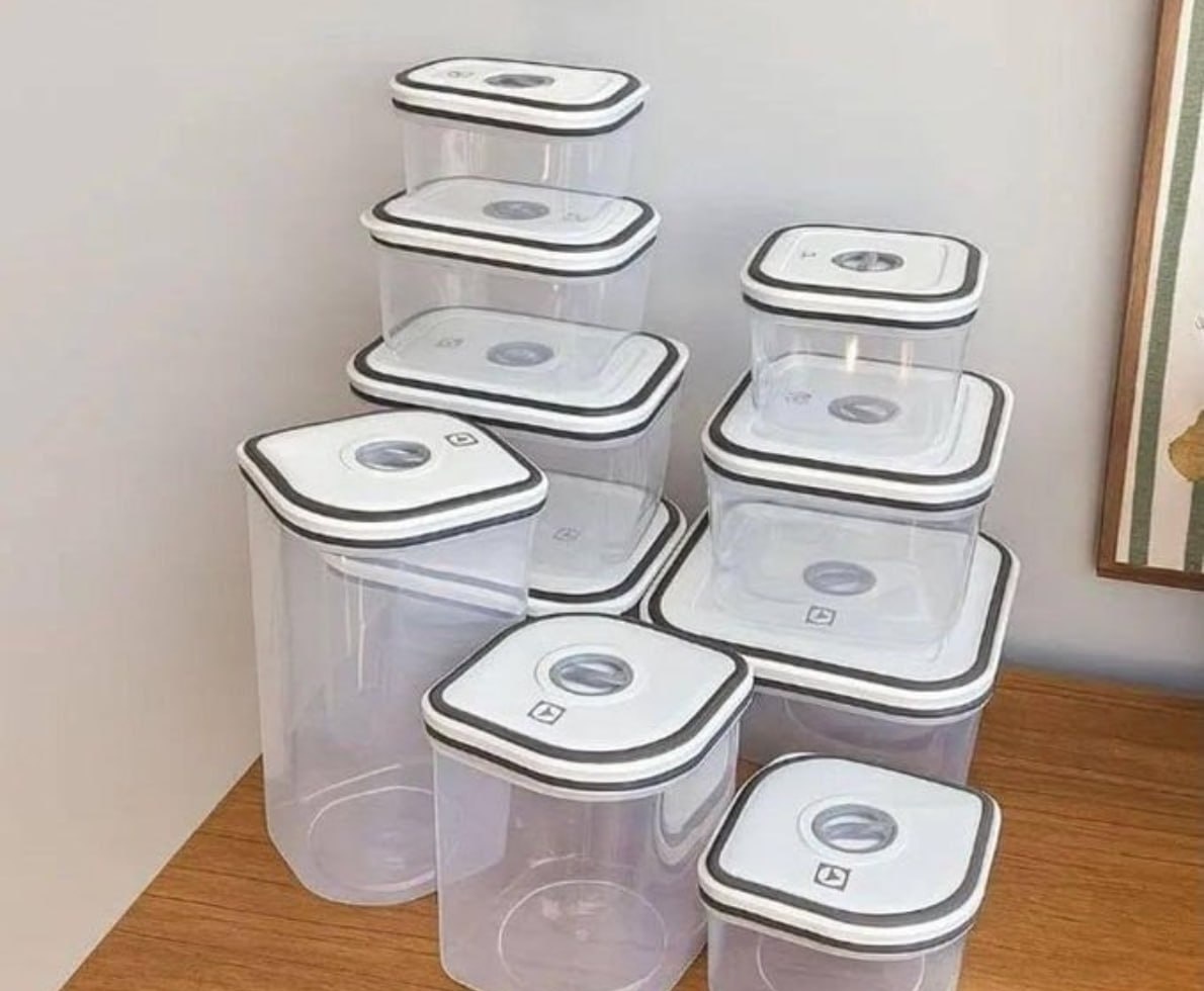 Conjunto De 10 Potes Herméticos De Plástico-Electrolux