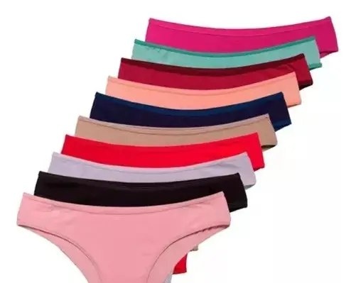 Kit 10 Calcinha Microfibra Feminina Calcinhas Algodão Tanga