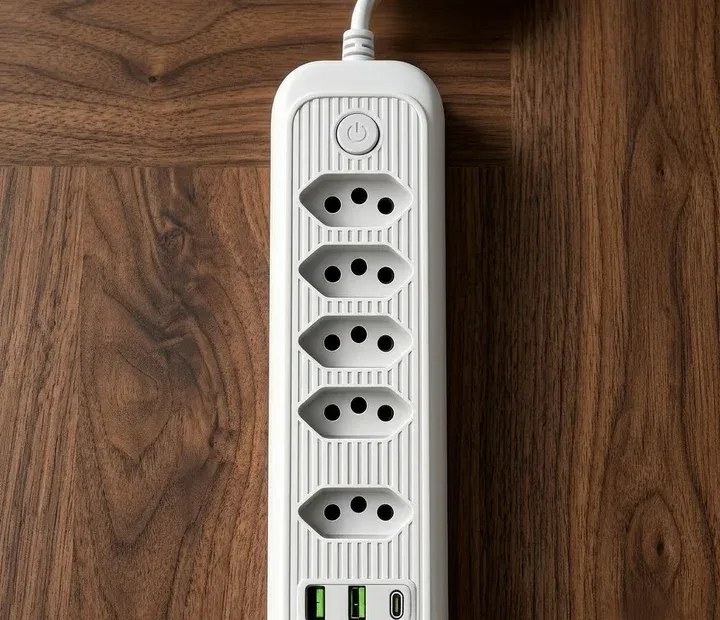 Extensão Elétrica Tomadas Usb Type-c Bivolt 2m Chave Liga