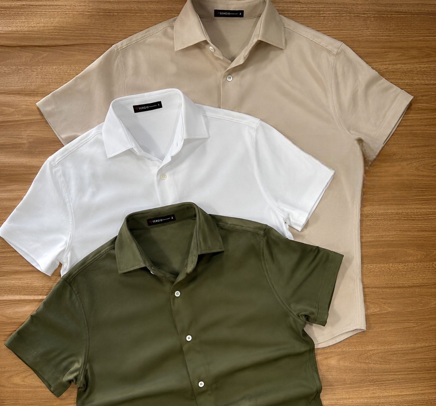 Camisa Social Gola Italiana várias cores
