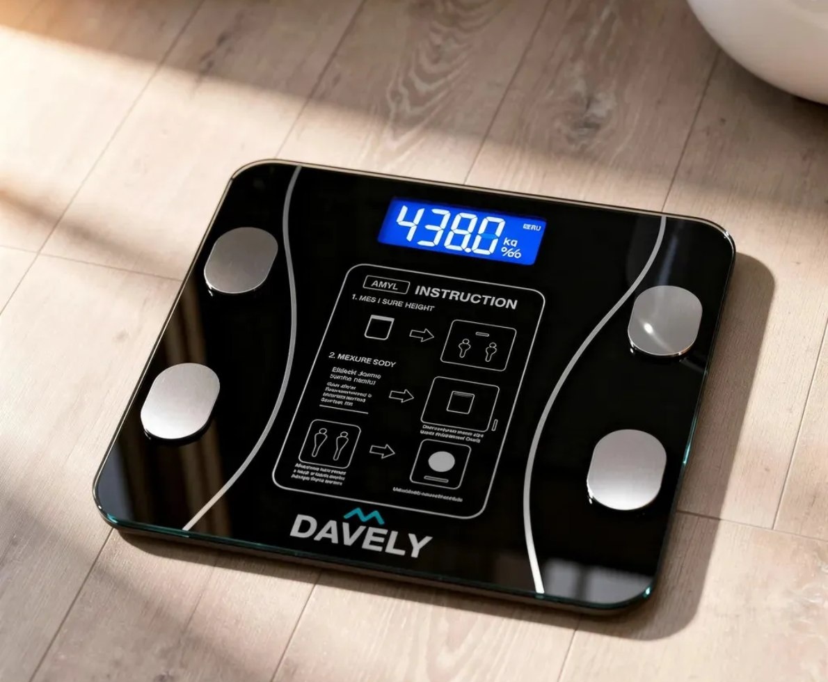 Balança Digital Bioimpedância Bluetooth Davely