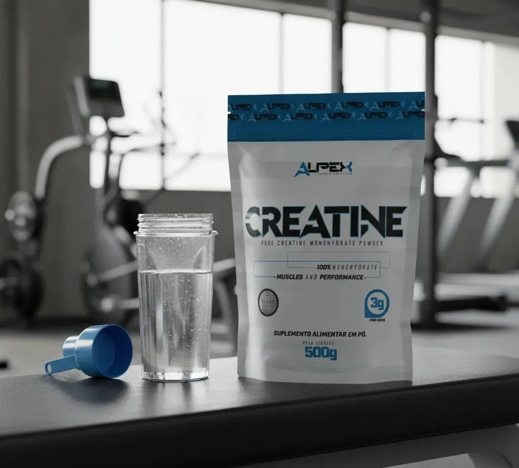 Creatina Monohidratada 500g Sem Sabor Alpex Nutrition Pouch