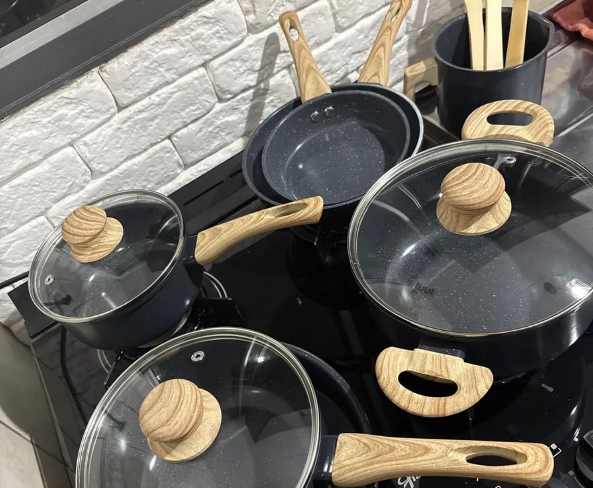 Jogo De Panelas Cerâmico Tuut Ecoglide 10 Peças Graphite