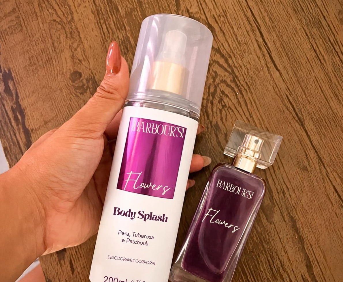 Perfume Capilar E Body Splash Flowers Barbours Beauty