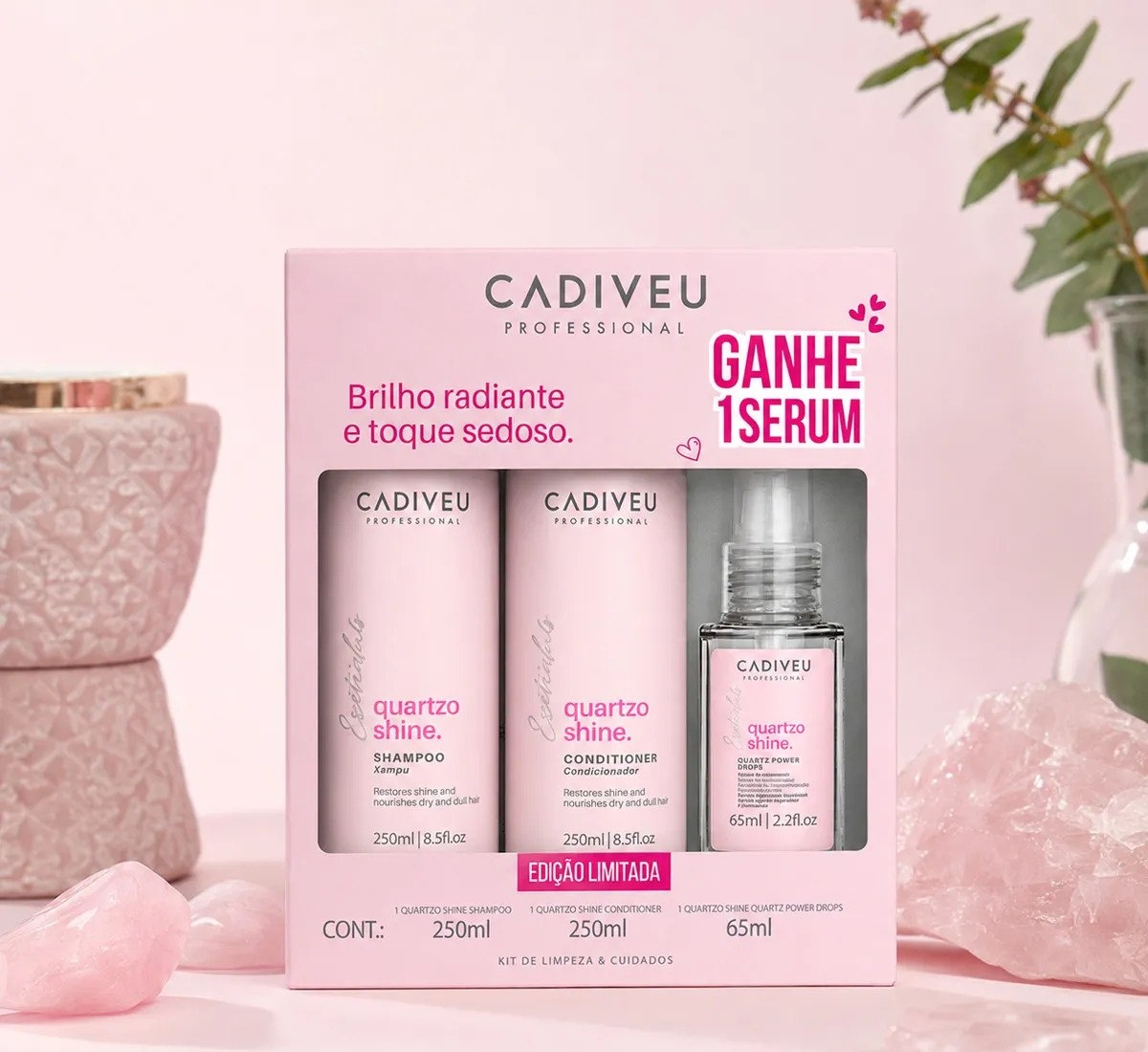 Cadiveu Professional Kit Quartzo Shine 3 Produtos