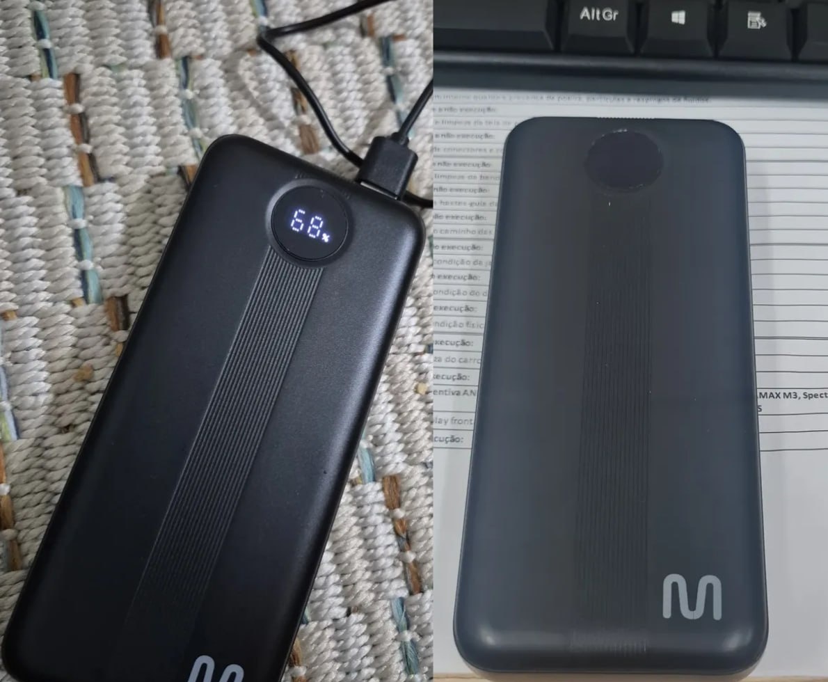 Carregador Portátil Powerbank Display 20000mah Multi