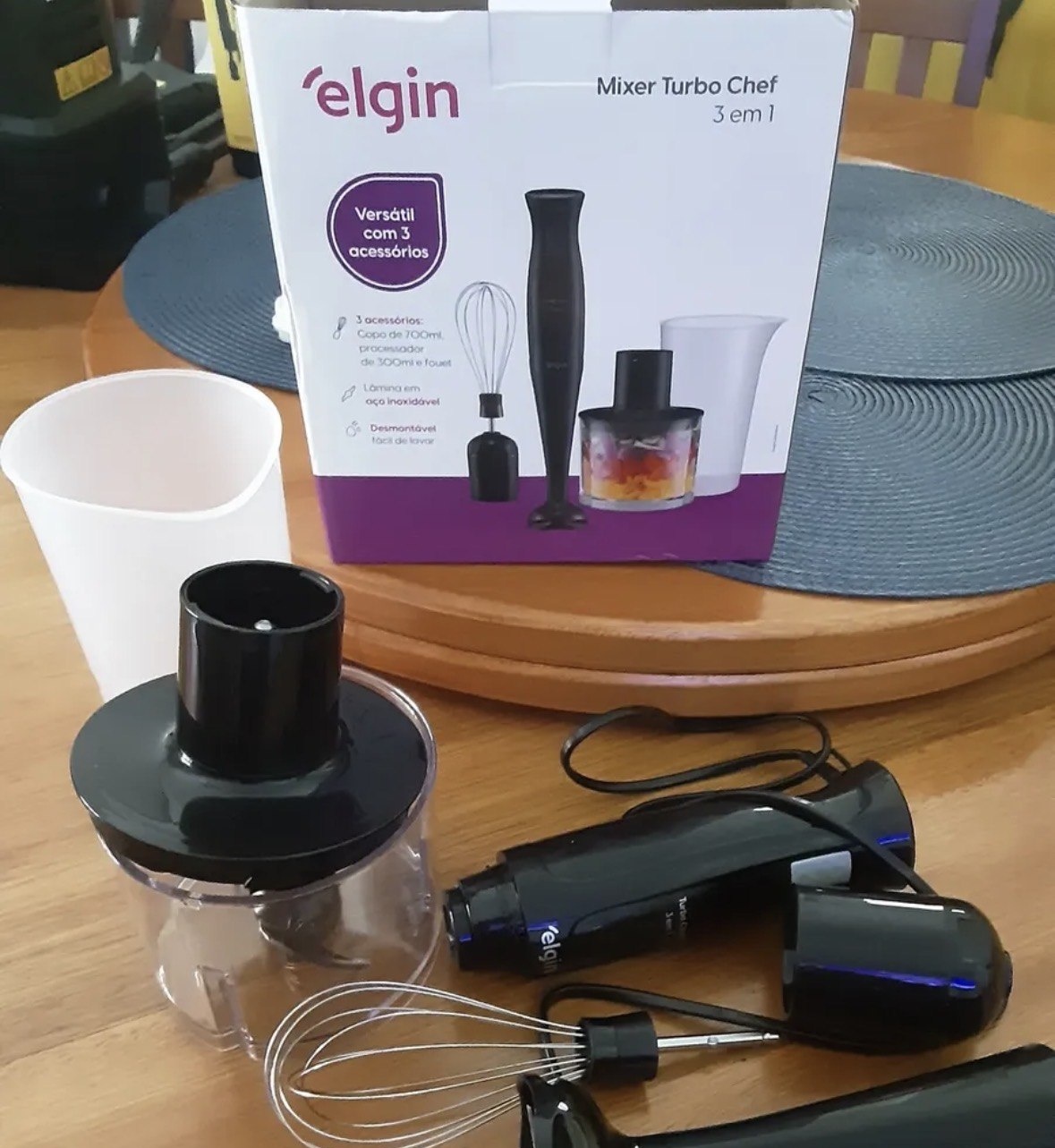 Mixer Vertical Turbo Chef Elgin 3 Em 1 200w Preto 110v Preto