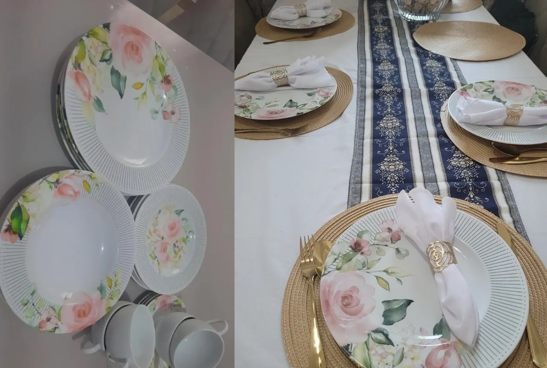 Aparelho De Jantar Tramontina Ornatta 20 Peças Branco