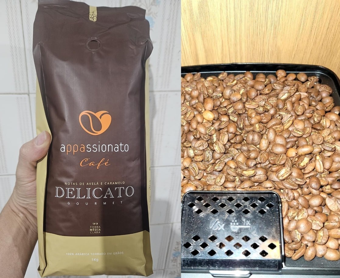 Café Gourmet Torrado em Grãos Delicato Notas de Avelã e Caramelo 1kg - Appassionato