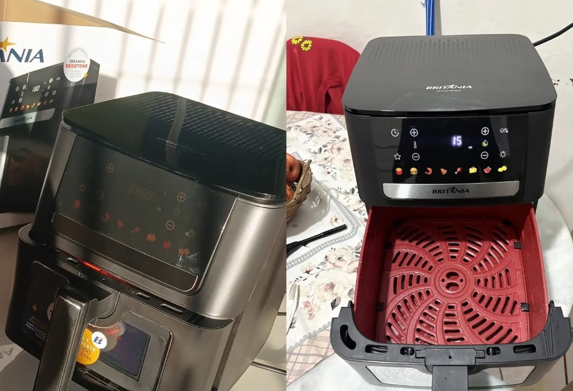 Air Fryer Britânia 6,5L 1700W Redstone 127220V