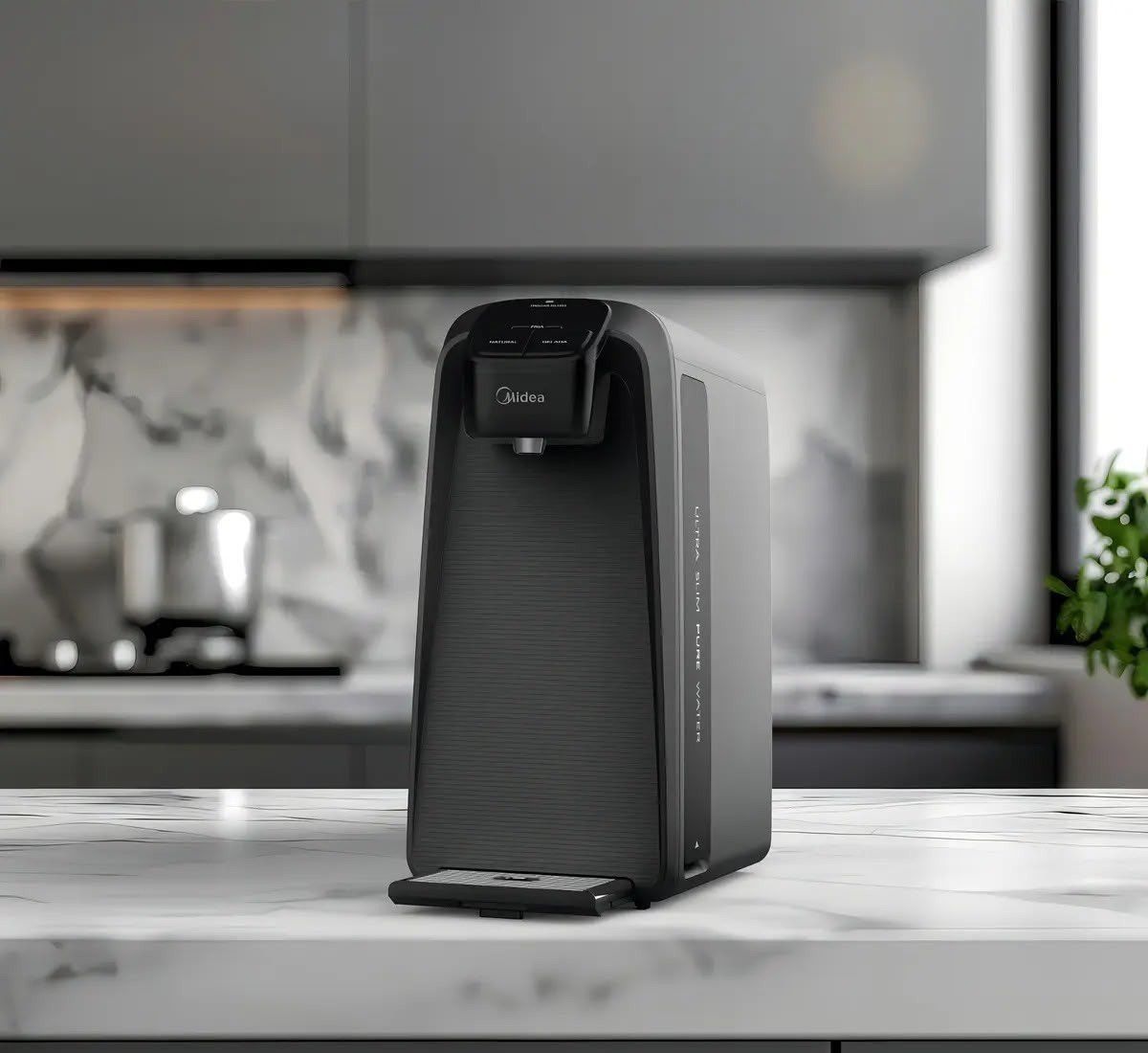 Purificador De Água Slimpure Bivolt Midea Cinza