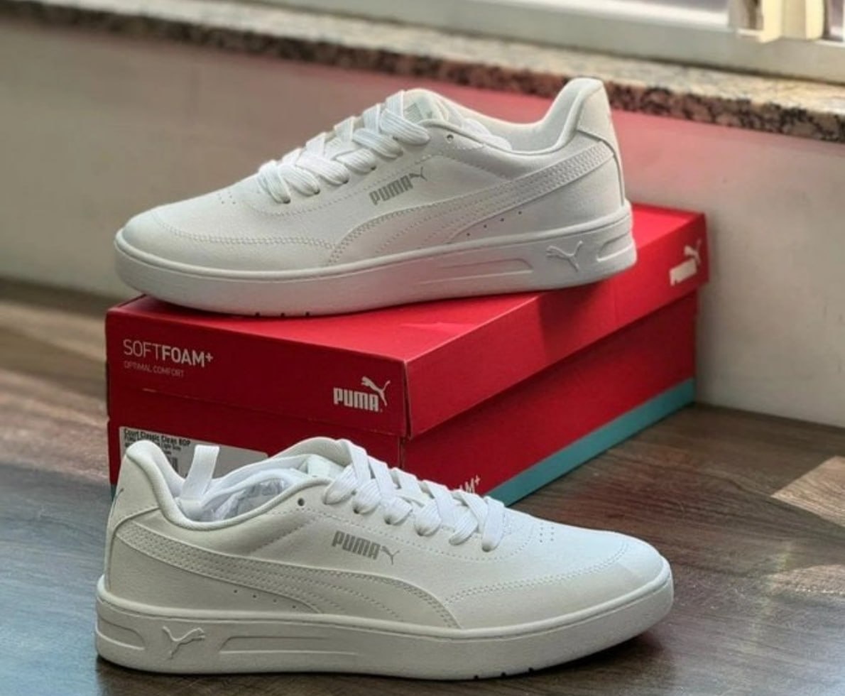 Tênis Puma Court Classic Clean 3 cores