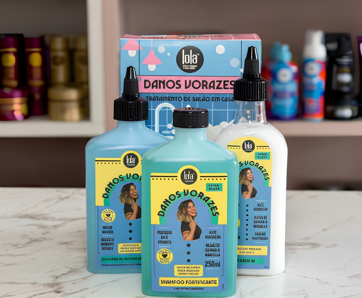 Kit Danos Vorazes Shampoo  Condicionador  Leave in - Lola