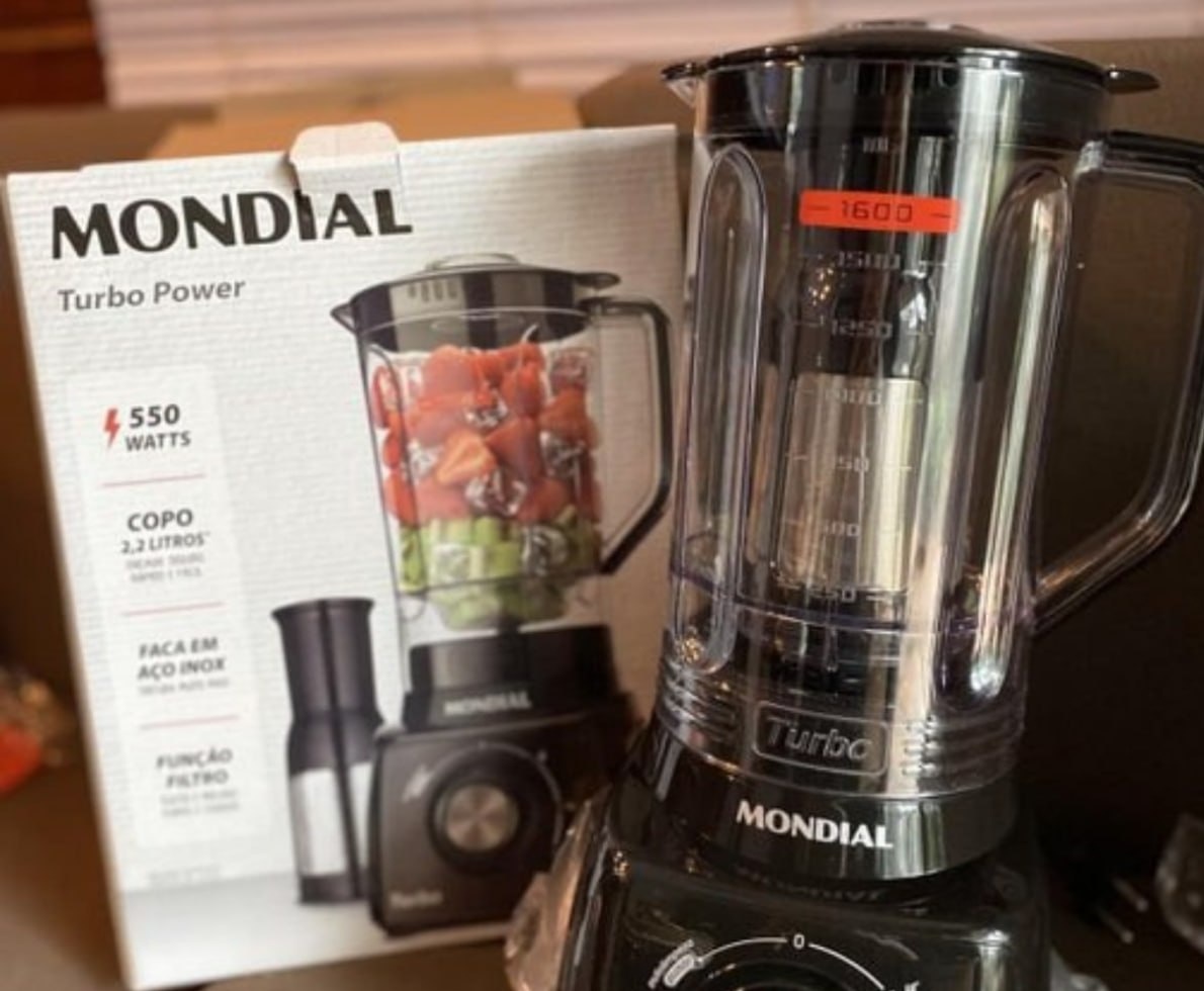 Liquidificador Turbo Power Mondial 550W 220V