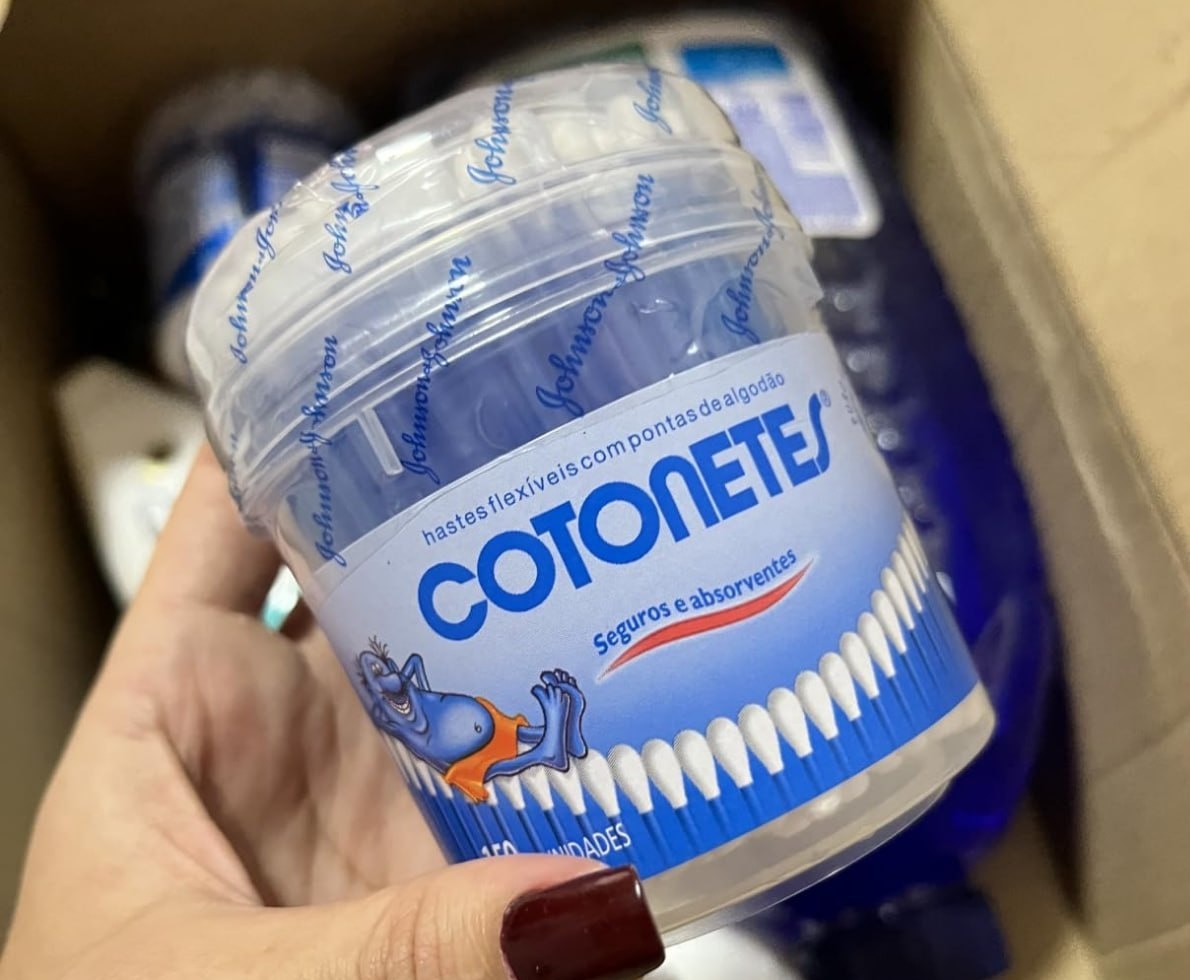 Pote de Cotonetes Hastes Flexíveis, 150un