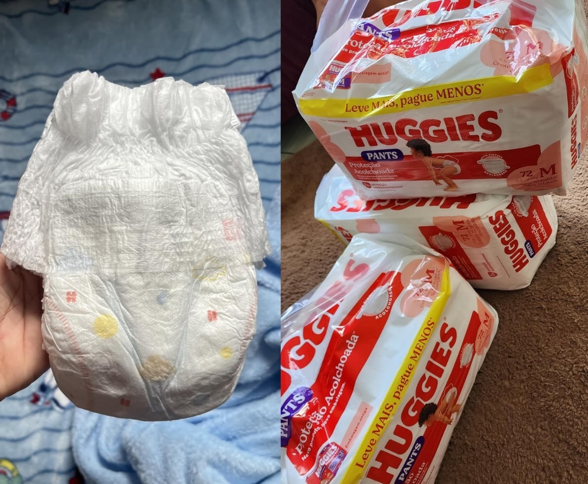 Fralda Pants Huggies Proteção Acolchoada M - 216 Unidades