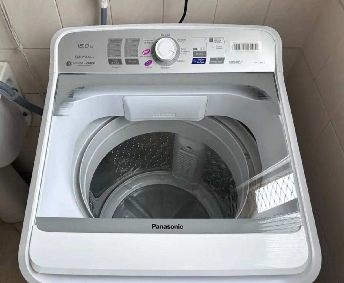 Maquina De Lavar Panasonic 15kg Branca 127v