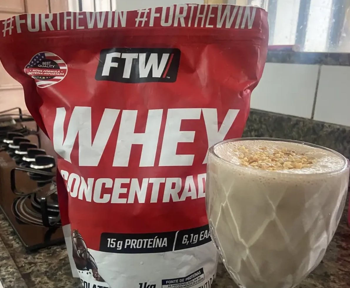 Whey Protein Concentrado 1kg Sabor Cookies - Ftw