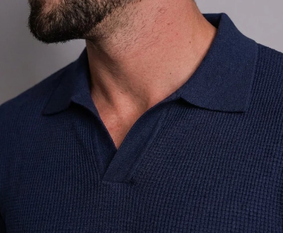 Camiseta Polo Texturizada Sem Botão G
